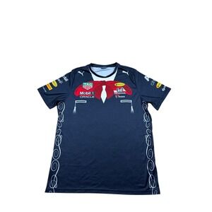 Red Bull Racing Shirt Mens XL Gray F1 Formula 1 Honda Sponsors Puma 2021 Large